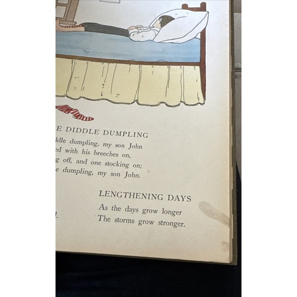 Vintage 1916 The Real Mother Goose 1928 Antique Edition LARGE Hardcover GUC - Picture 8 of 11